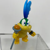 World Nintendo Jakks Pacific Super Mario Larry Koopa 2.5" Action Figure W Staff