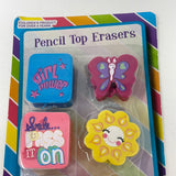 Pencil Top Erasers Girl Power