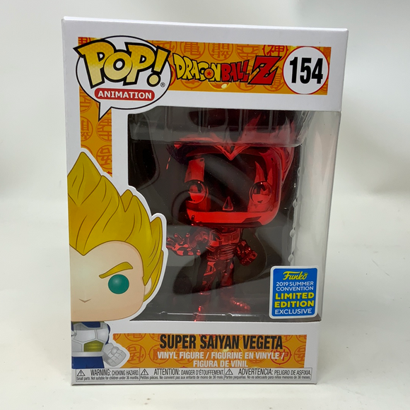 Funko Pop Animation Dragon Ball Z Super Saiyan Vegeta 2019 Red Exclusi shophobbymall