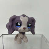 Littlest Pet Shop LPS #672 Cocker Spaniel Dog Purple With Flower Eyes