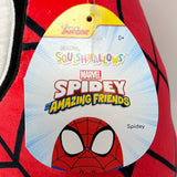 Squishmallow Spiderman Spidey Amazing Friends NWT 14” Marvel Spidey Blue & Red
