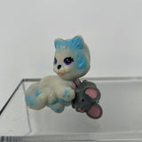 Playful Blue Persian Kitten Cat Vintage Toy Littlest Pet Shop Kenner VTG 1990s