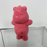 Vintage 1983 Care Bear 2" Mini PVC Figure - Love A Lot Bear w/ Hearts