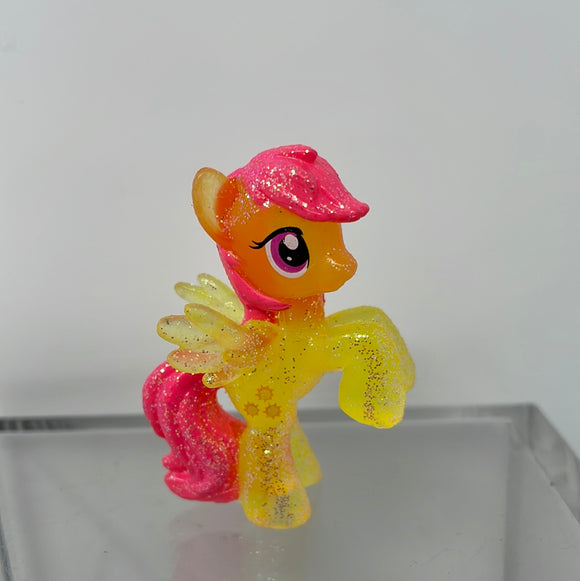 My Little Pony Clear Glitter Sunny Rays Mini Pony Figure G4 Hasbro MLP