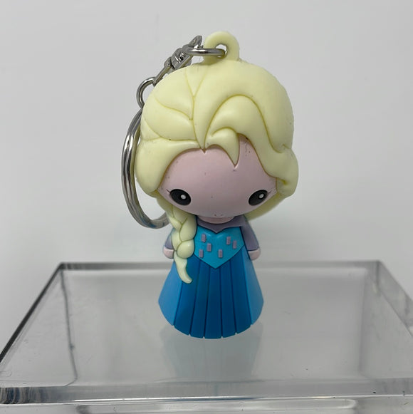 Elsa Monogram Disney Princess Figural Rubber Keychain/Keyring Frozen