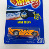 Hot Wheels Blue Card New Paint Style Mini Truck 231