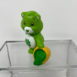 Vintage Care Bears Good Luck Bear Basket Shamrock PVC Figure 1983 Miniature Mini