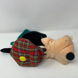 Disney Store Goofy Golf Club Head Cover Plush Green Tartan Plaid