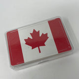 Canada Canadian Flag Souvenir Playing Cards With Plastic Case Leaf