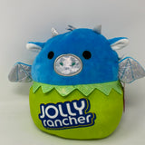 New 7" Squishmallow Landis the Dragon Jolly Rancher Costume Kellytoy Soft Plush