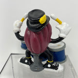 California Raisins, Drums and Drummer Figure by Applause, 1988, PVC, 3" Tall