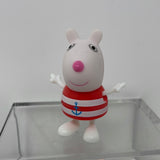Peppa Pig Friend Suzy Sheep 2.25" Action Figure Striped Sailor Anchor Shirt Toy
