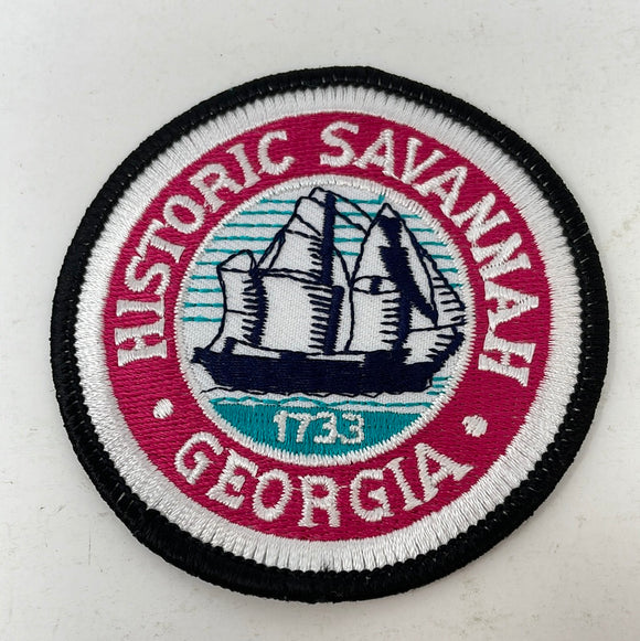 Historic Savannah Georgia 1733 Patch
