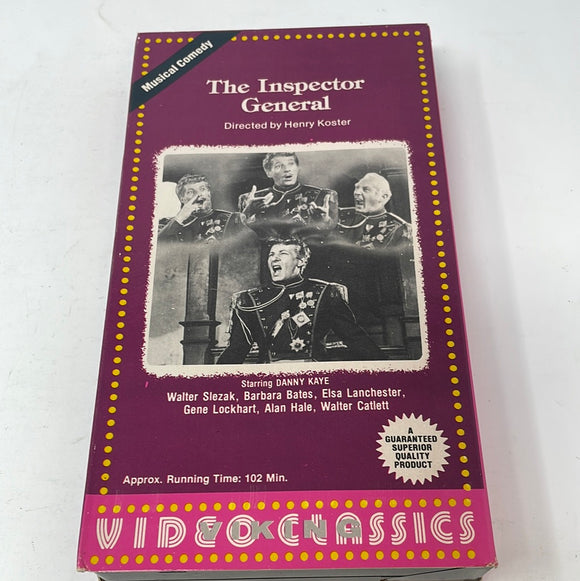 VHS Musical Comedy The Inspector General