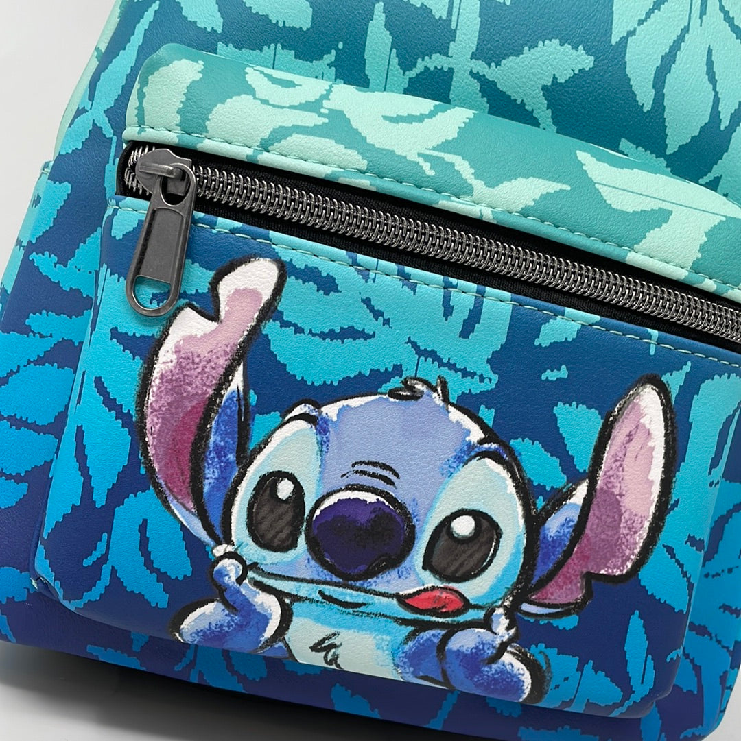 Loungefly Disney Lilo Stitch Tropical Leaves Poses Mini Backpack hotsell Bag