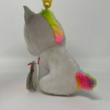 Ty Beanie Boos - Pixy the Unicorn Key Clip (3 Inch Size) NWTs Stuffed Animal Toy