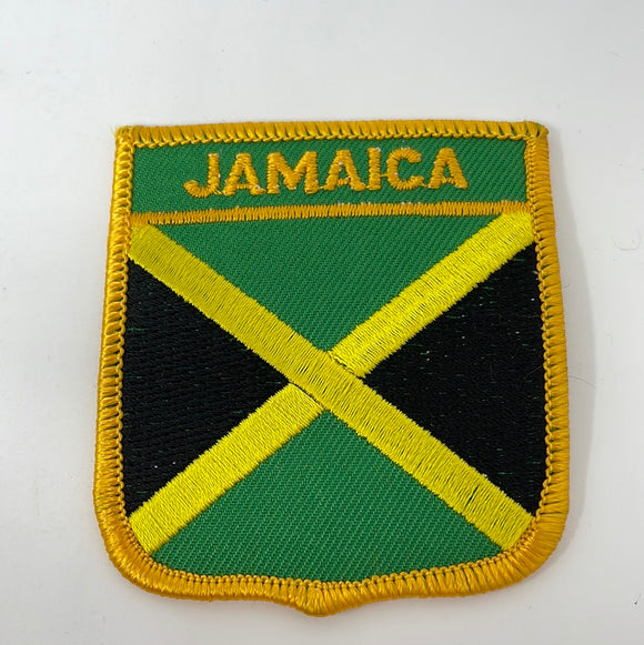 JAMAICA PATCH - REGGAE, RASTA, CARIBBEAN BADGE 2.75