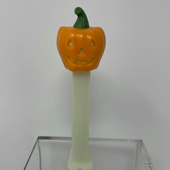 PEZ Candy Dispenser: GLOWING Jack O' Lantern PUMPKIN Happy Halloween