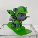 Paw Patrol ROCKY SNOWBOARD winter rescue pup action figure Spinmaster