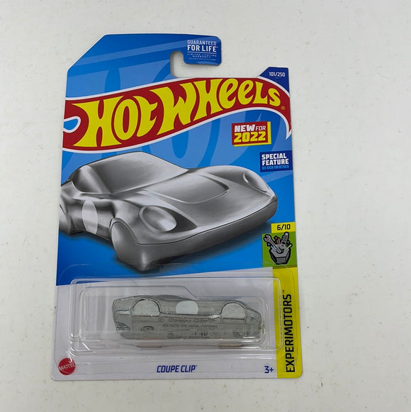 Hot Wheels Diecast 1:64 2022 Coupe Clip Silver Zamac