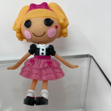 Lalaloopsy Mini 3 Inch Figure Blonde Hair Black, White and Pink Dress MGA