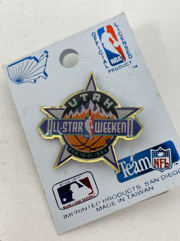 Utah All Star Weekend Collectable Pin 1993 NBA