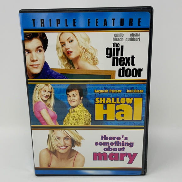 DVD Triple Feature The Girl Next Door, Shallow Hal, There’s Something About Mary
