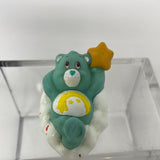 Vintage Care Bears Wish Bear Laying on a Cloud PVC Figure 1983 Miniature Mini
