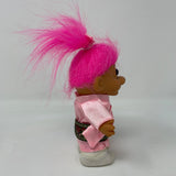 Vintage Japanese Troll Doll Japan Troll with Pink Hair Russ Berrie 5 inch Troll