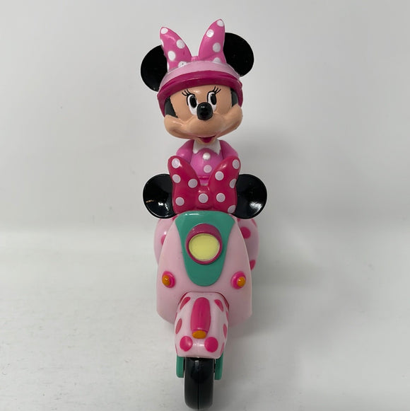 The Disney Store Pink Minnie Mouse Scooter Toy Figurine Vehicle
