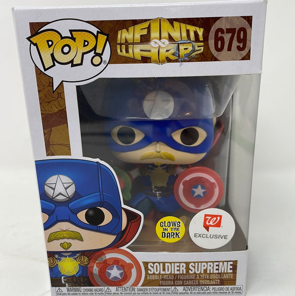 Funko Pop! Marvel Infinity Warps Glow in the Dark Walgeens Exclusive Soldier Supreme 679