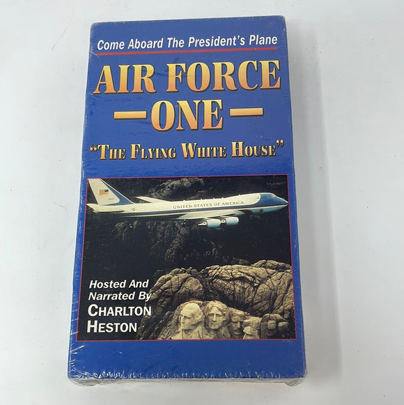 VHS Come Aboard The President’s Plane Air Force One “The Flying White House” Hosted and Narrated By Charlton Heston Sealed