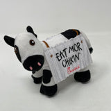 Chick-fil-A Plush Cow Doll Toy Eat Mor Chikin 4" Tall LIMITED EDITION