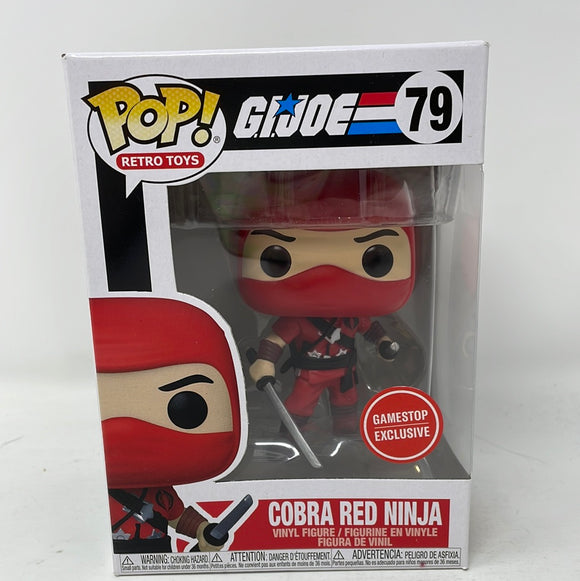 Funko Pop! Retro Toys G.I.Joe Cobra Red Ninja GameStop Exclusive 79