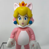 World of Nintendo Super Mario Action Figure 4-Inch Cat Peach LOOSE Jakks