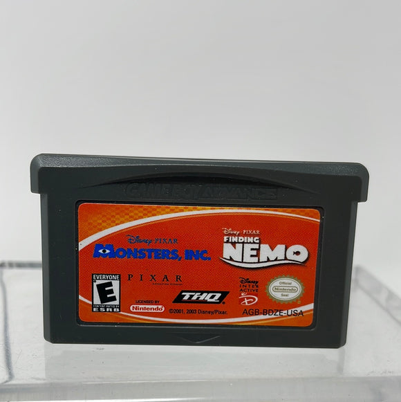 GBA Monsters Inc and Finding Nemo