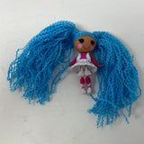 Mini LalaLoopsy Loopy Blue Yarn Hair Mittens Fluff N’ Stuff Doll” 3”