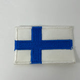 Badge Patch Small Patch Fusible Finland Country Flag 1 25/32x1 3/16in
