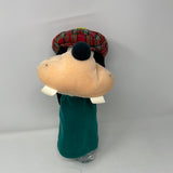 Disney Store Goofy Golf Club Head Cover Plush Green Tartan Plaid