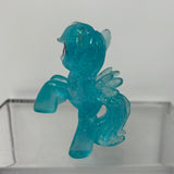 My Little Pony Clear Glitter Rainbowdash Mini Pony Figure MLP Hasbro G4