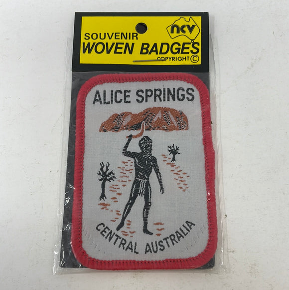 Souvenir Woven Badges Alice Springs Central Australia Patch