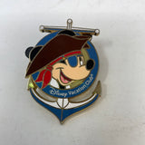 Disney Vacation Club Disney Cruise Retired pirate Mickey Mouse 2012 Disney Pin 