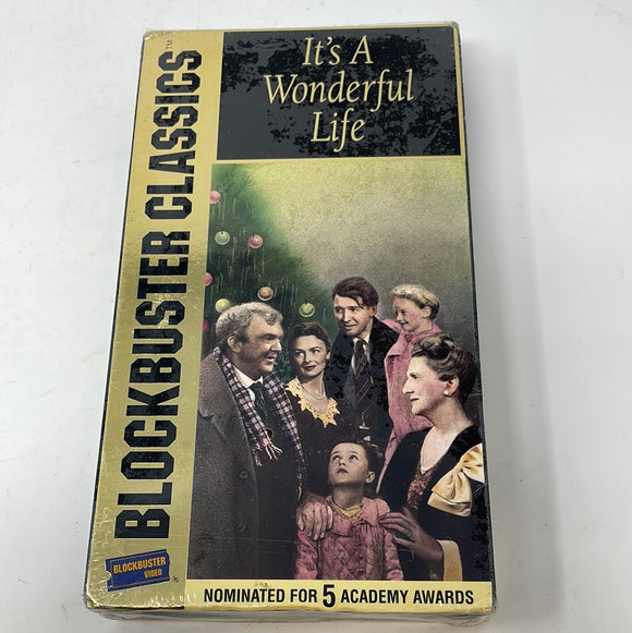 VHS Blockbuster Classics It’s A Wonderful Life Sealed