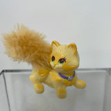 Cat Kitten Vintage 1994 Kenner 1.5" Littlest Pet Shop Fluffy Tail Orange LPS