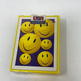 Smiley Face Happy Happy Playing Cards Sealed New Old Stock from US Playing Co