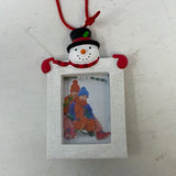 NEW WITH TAG - Hallmark Snow Man Mini Photo Frame Ornament