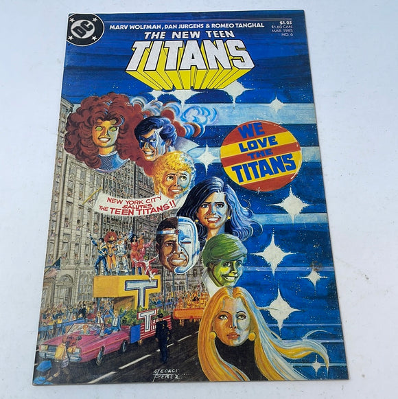 DC Comics The New Teen Titans #6 March 1985