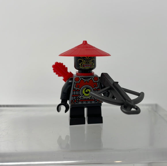 Lego NINJAGO Minifigure Black Villian Soldier Samurai Ninja BLACK CROSSBOW