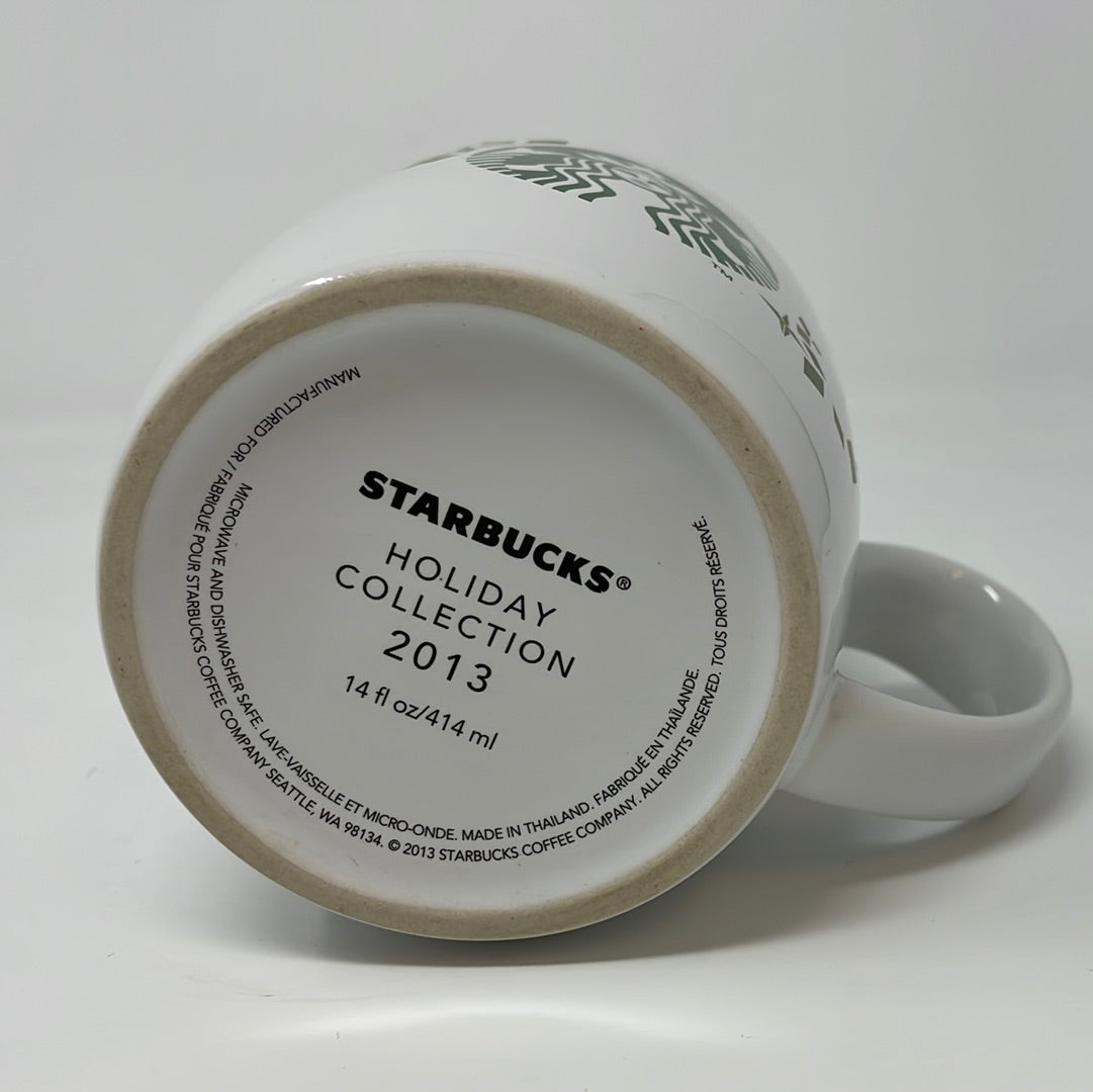 Starbucks Coffee Mug Holiday Collection 2013 Xmas Holiday 14oz   shophobbymall