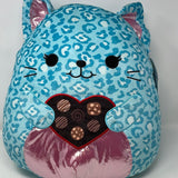 Squishmallow WALGREENS EXCLUSIVE Caitroina 20” Blue Cat W/ BOX OF CHOCOLATE NWT